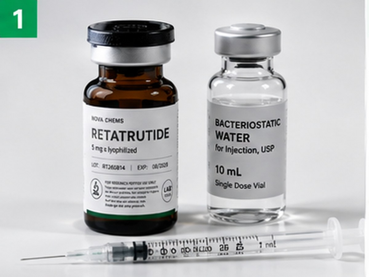Cómo reconstituir Retatrutide 5 mg: guía paso a paso para uso en investigación